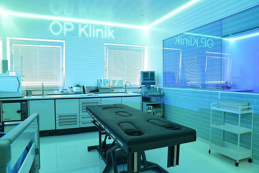 Moderner BDSM Studio in München mit stilvollem Design und professioneller Ausstattung.